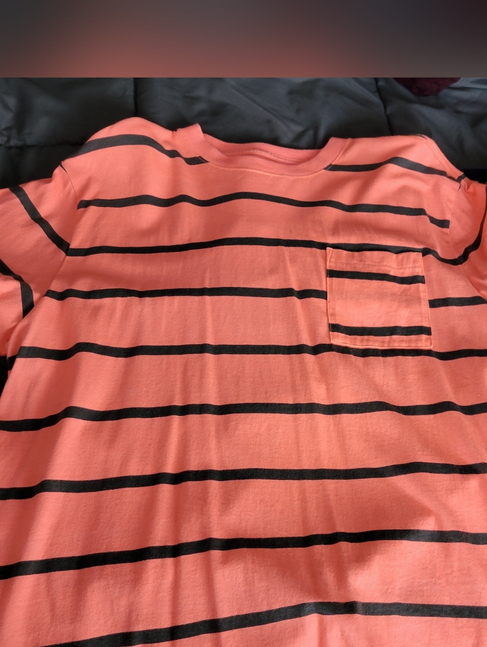 American Eagle Outfitters Coral and Black Striped